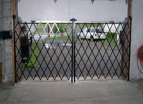 Gates for garage and warehouse doors 