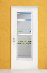 Optika flush steel door | Automated Door Systems image optika design